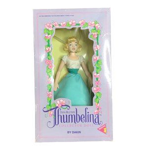 Don Bluth Thumbelina Collector Doll by Dakin 1992 RARE Blue, Cream‎ New in Box